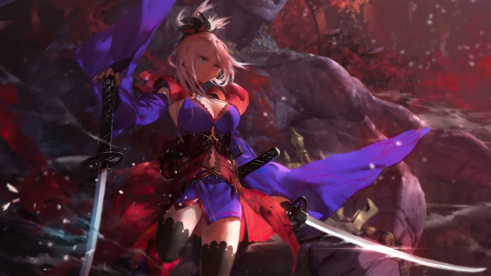 Miyamoto Musashi from Fate/Grand Order 4K
