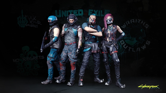Cyberpunk 2077 Wraiths Gang 4K