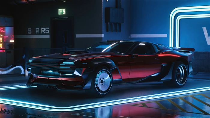 Cyberpunk 2077 Sports Car 4K