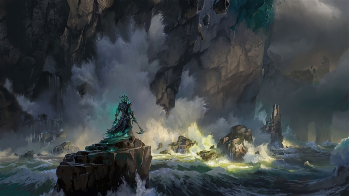 Thresh on Stormy Shadow Isles Coast 4K