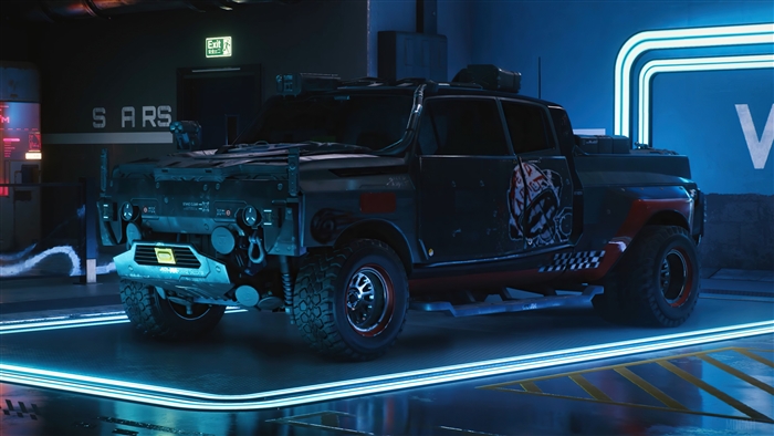 Heavy Duty Truck from Cyberpunk 2077 4K