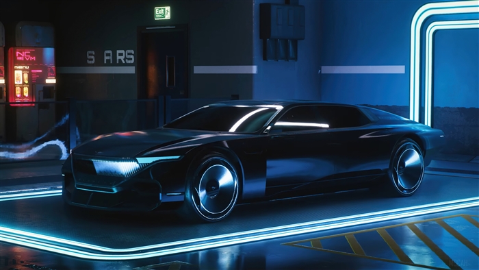 Cyberpunk 2077 Sports Car 4K