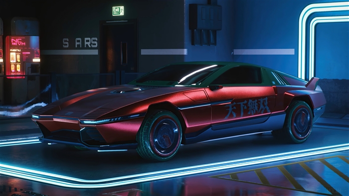 Cyberpunk 2077 Sports Car 4K