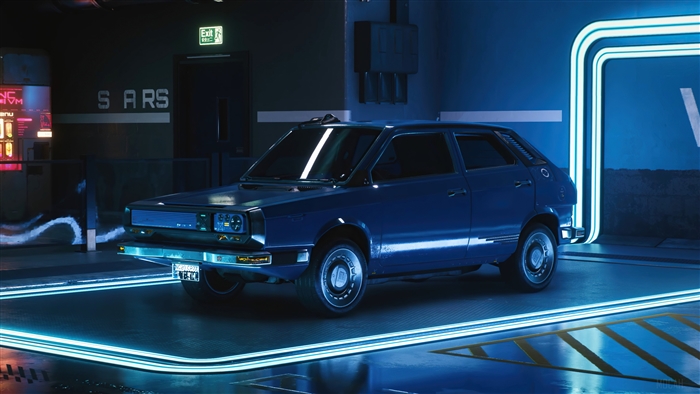Cyberpunk 2077 Economy Car 4K