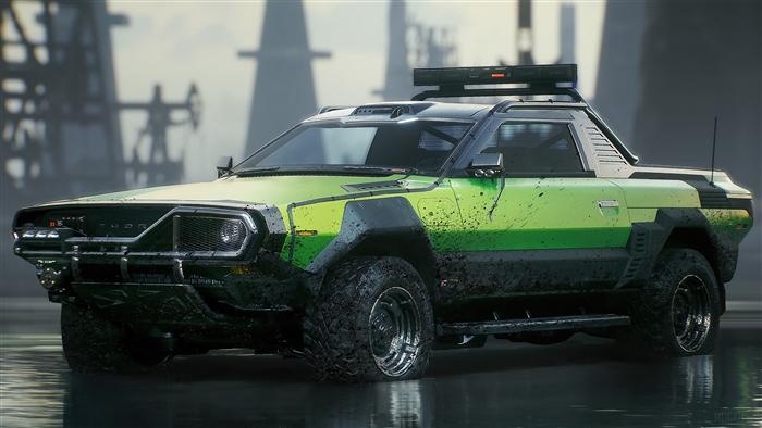 Cyberpunk 2077 Thor Sports Car 4K
