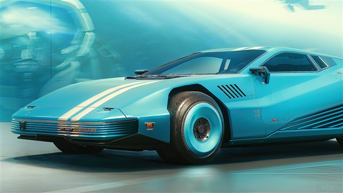 Cyberpunk 2077 Sports Car 4K