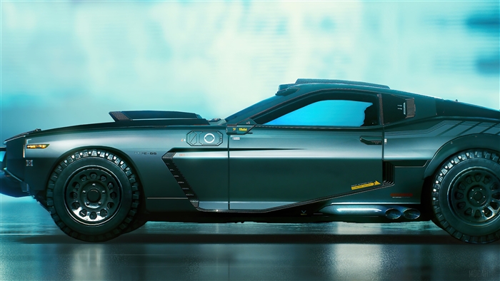 Cyberpunk 2077 sports car 4K