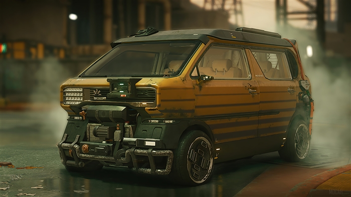 Cyberpunk 2077 Economy Van 4K