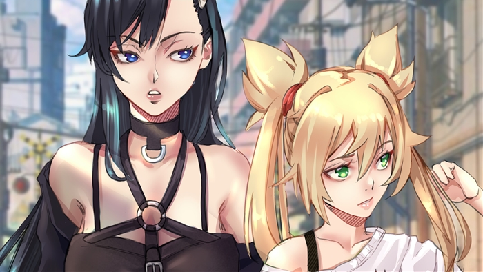 Noel Niihashi and Ninny Spangcole from Burn the Witch 4K