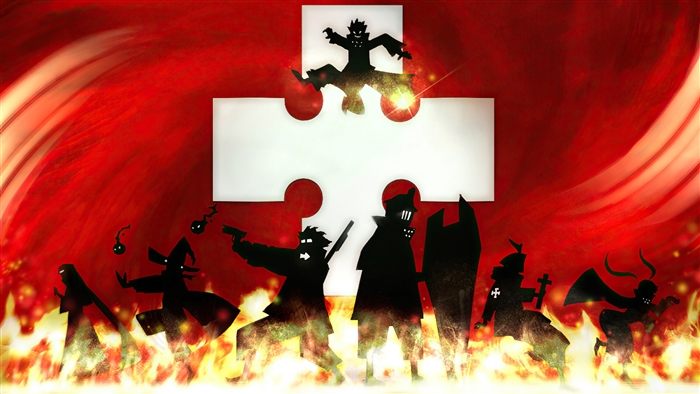 Fire Force Company 8 Silhouette Minimalist 4K