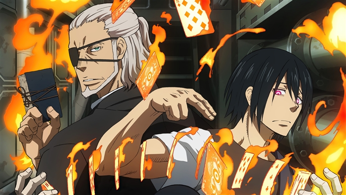 Fire Force Leonard Burns and Benimaru Shinmon 4K