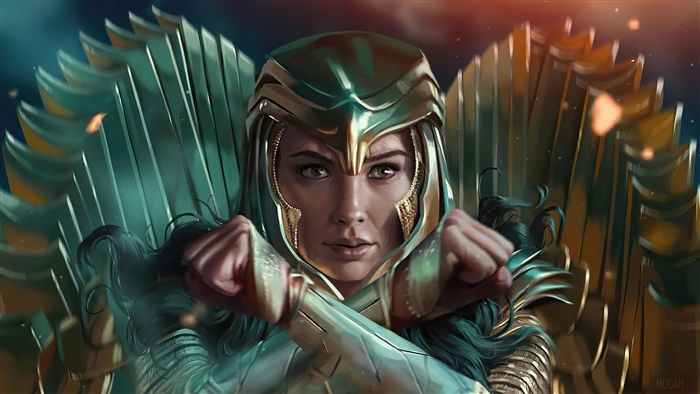 Wonder Woman in Golden Eagle Armor 4K