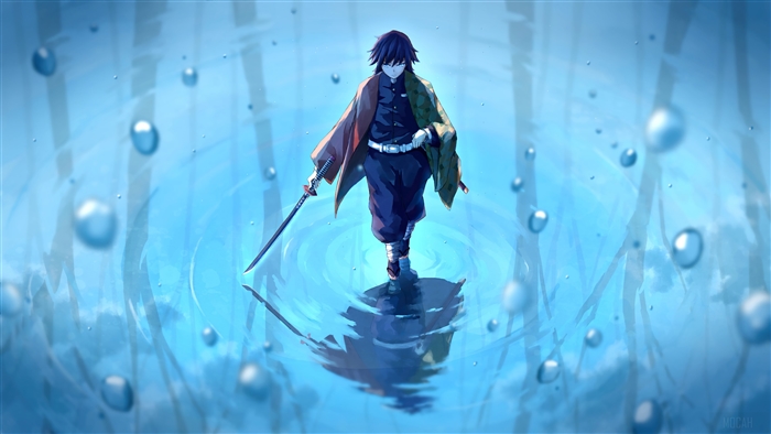 Giyuu Tomioka Water Pillar Demon Slayer 4k