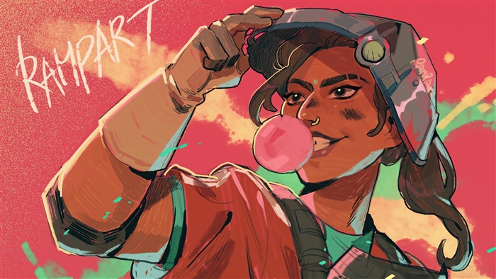 Rampart from Apex Legends Digital Art 4K