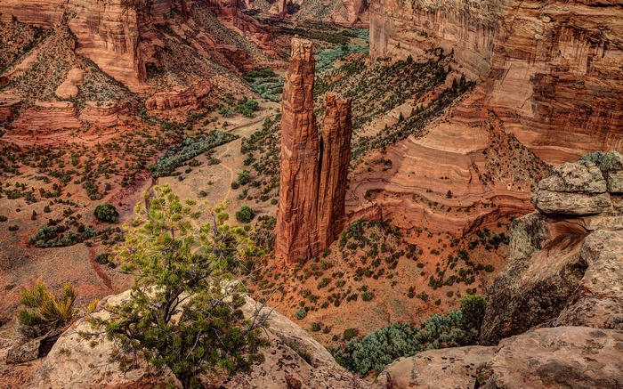 Spider Rock in Canyon de Chelly National Monument