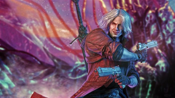 Dante from Devil May Cry 5 with guns