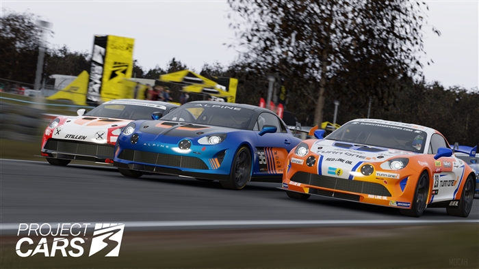 Project CARS 3 racing cars on a track