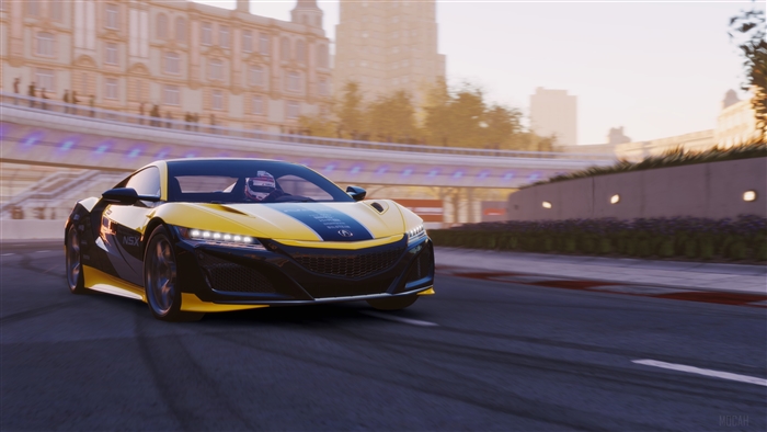 Acura NSX on a race track in Project CARS 3 4K