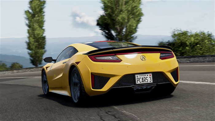 Yellow Acura NSX from Project CARS 3 4K