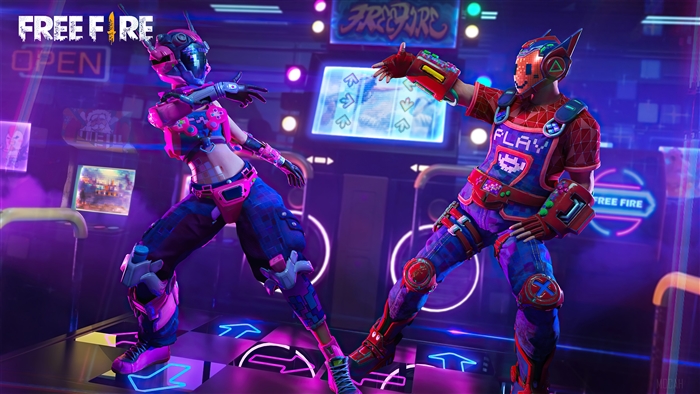 Garena Free Fire Neon Battle Royale Skins 4K