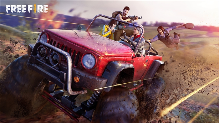 Free Fire Battle Royale Intense Jeep Chase 4K
