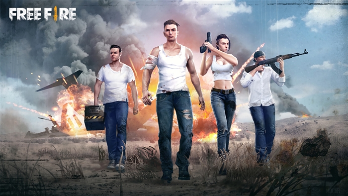 Garena Free Fire Battle Royale Squad 4K Action