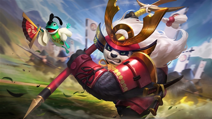 Akai Akazonae Samurai Skin Mobile Legends 4K