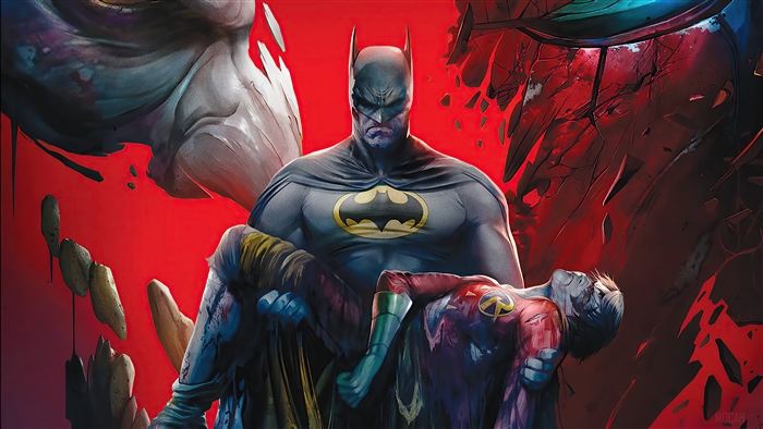 Batman carrying deceased Robin, DC Comics 4K