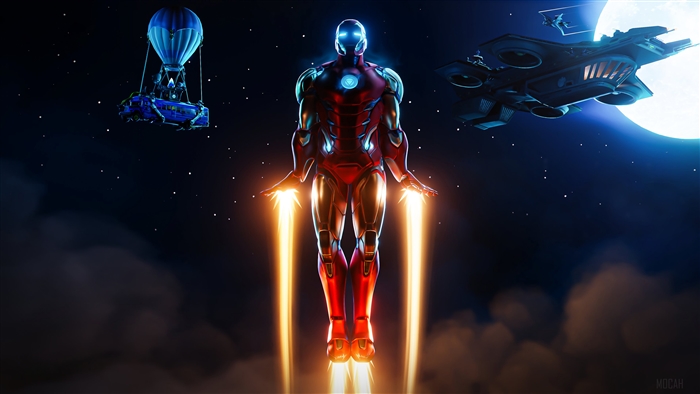 Iron Man from Marvel Comics in Fortnite 4K