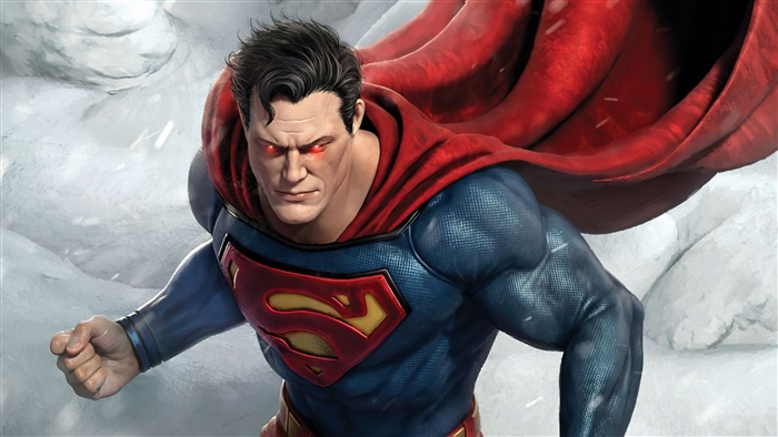 Superman from DC Comics with Heat Vision