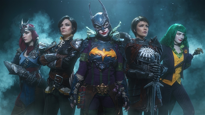 Female Joker and Batgirl from DC Comics