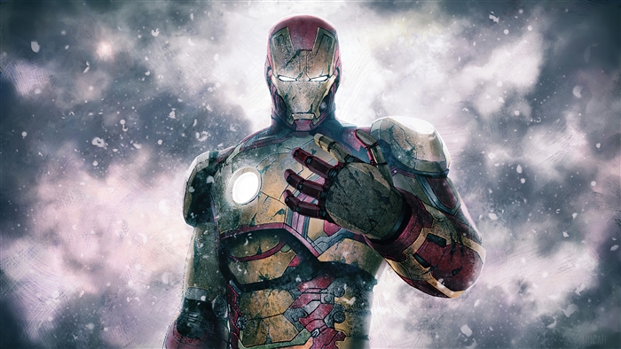 Iron Man in Battle-Ready Stance 4K