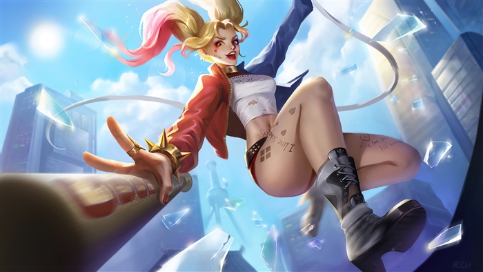 Harley Quinn Dynamic Action 4K Art