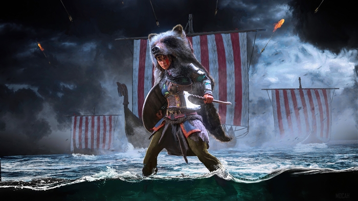Female Viking Warrior from Assassin's Creed Valhalla 4K