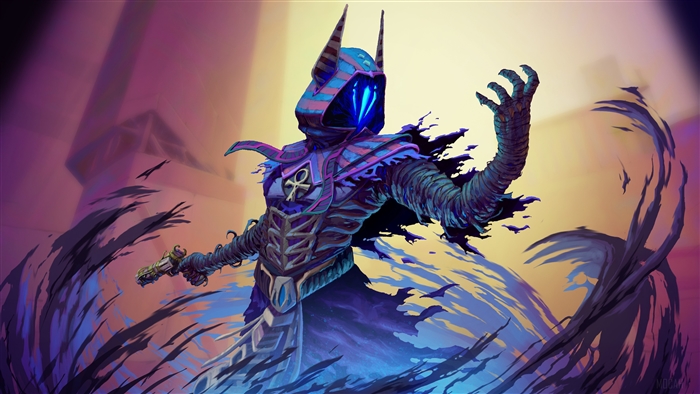 Omen Valorant Character with Mystical Darkness 4K
