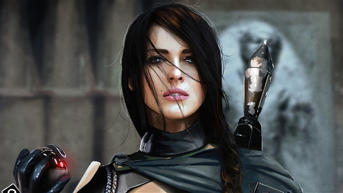 Woman from The Mandalorian TV Series 4K