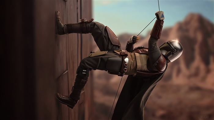 The Mandalorian Climbing 4K