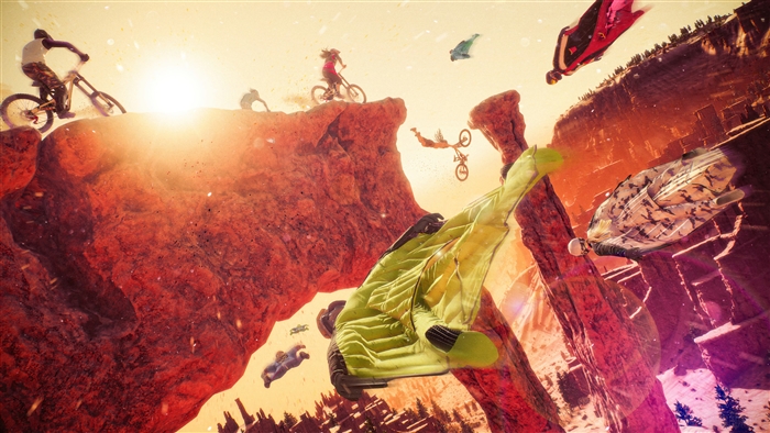 Riders Republic Extreme Sports Wingsuit Flying 4K