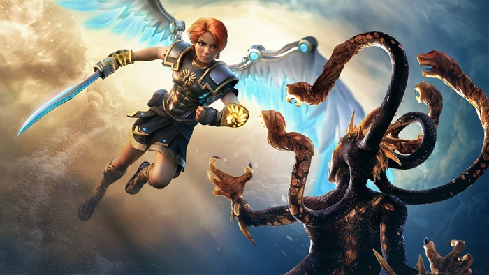 Immortals Fenyx Rising: Fenyx fights Medusa