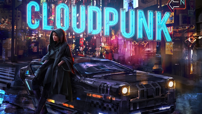 Cloudpunk Video Game Cyberpunk Sci Fi 4K
