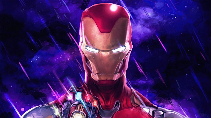 Iron Man with Infinity Gauntlet from Marvel Comics 4K