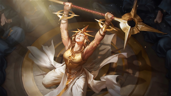 Solari Priestess from Legends of Runeterra 4K