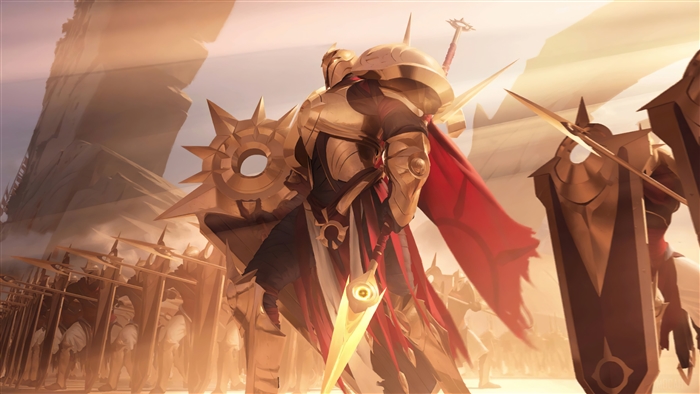Rahvun Daylights Spear from Targon in Legends of Runeterra 4K
