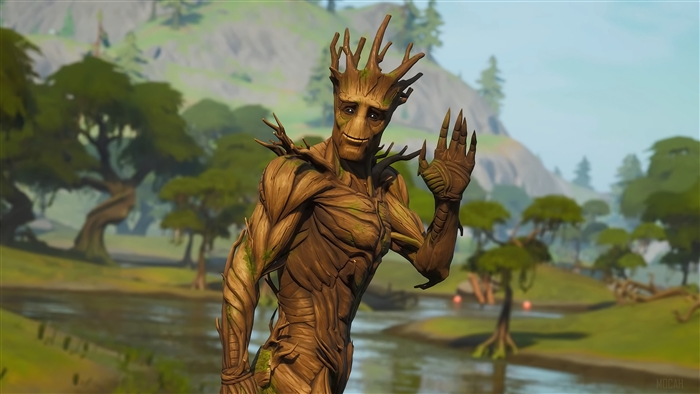 Groot from Fortnite