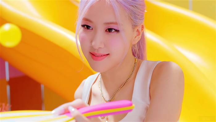 Rosé from BLACKPINK in Vibrant Yellow Setting