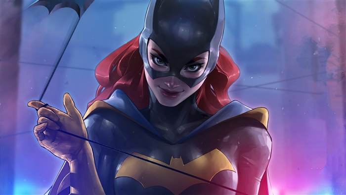 Batgirl Confident and Ready 4K Digital Art