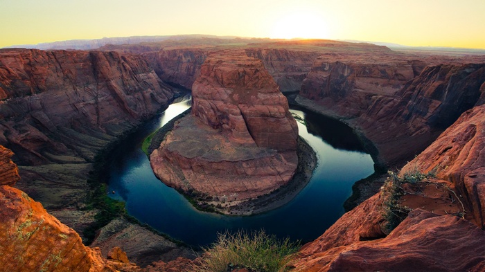 Horseshoe Bend, Arizona at Sunset