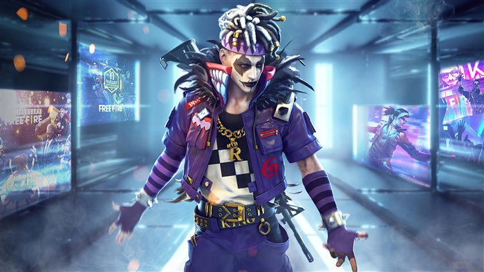 Demented Maniac Character from Garena Free Fire 4K
