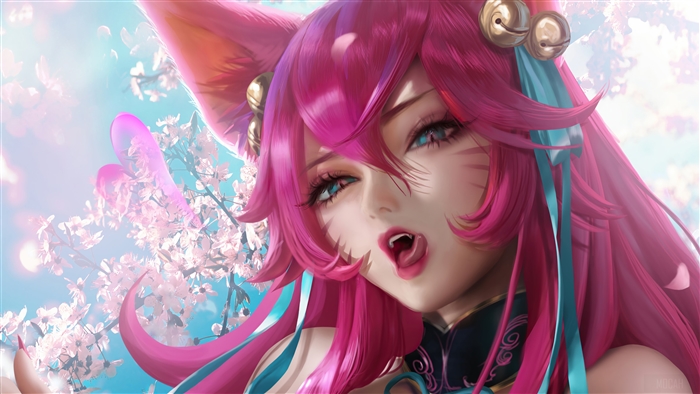 Spirit Blossom Ahri from League of Legends 4K