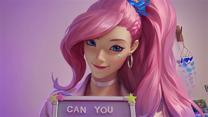 Seraphine from League of Legends 4K Close-Up